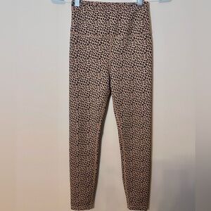 ALLFENIX Womens Leopard Print High-Waist Leggings Size XS Athleisure Pilates
